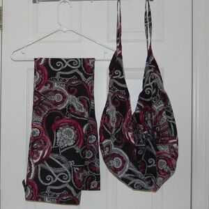 NWOT WHBM Paisley Pareo Sarong and Matching Hobo Bag
